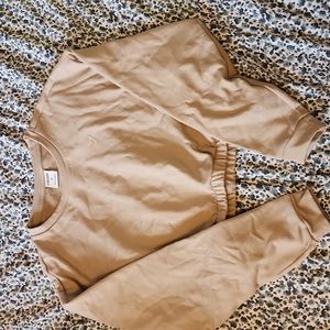 Whitney Simmons gym shark collab crop crewneck